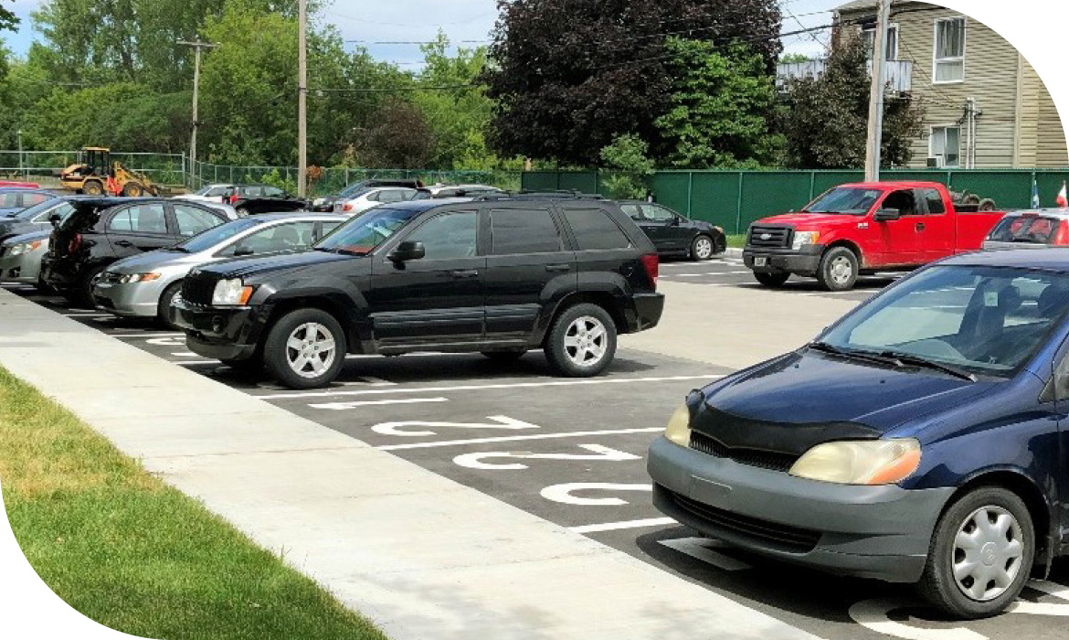 Images de voitures stationnées Stationnement locataires